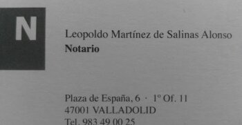 Notaría Leopoldo Martínez de Salinas Alonso