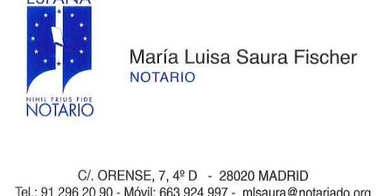 NOTARÍA MARÍA LUISA SAURA FISCHER
