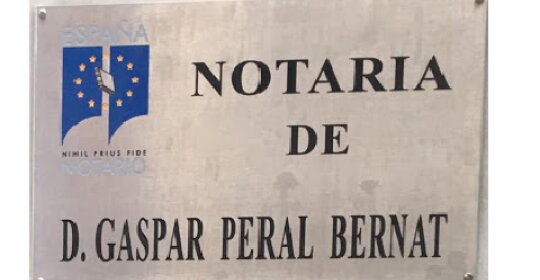 Notario Gaspar Peral Bernat